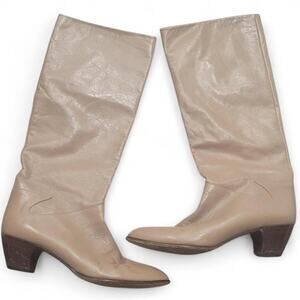 Vintage boho leather boots